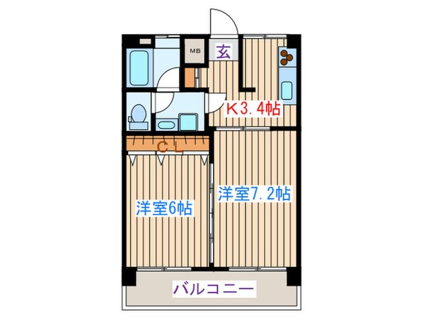 アロエ仙台の物件間取画像